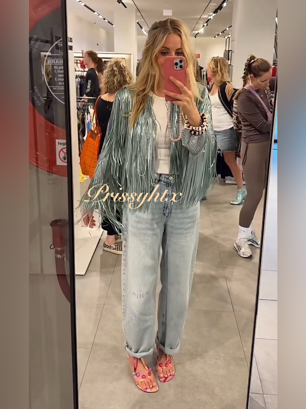 ZARA ZW COLLECTION FRINGED SEQUIN JACKET - Picture 6 of 17